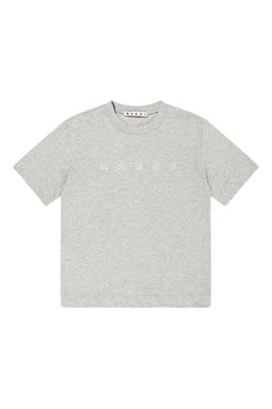 tshirt in cotone grigio MARNI KIDS | M01466M00RF0M903